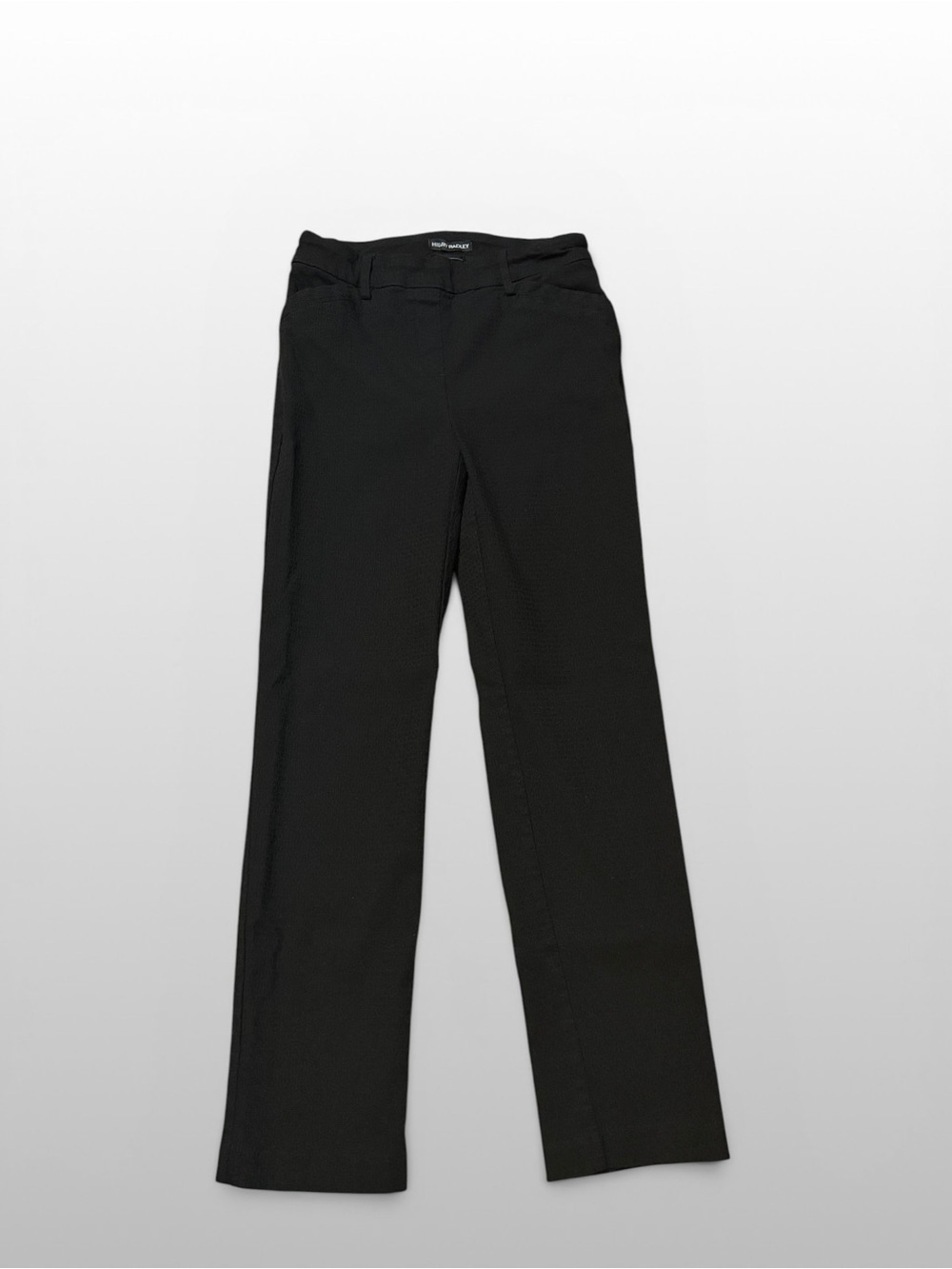 Hilary Radley Black Straight Leg Career Pants Stretch Pull On Small